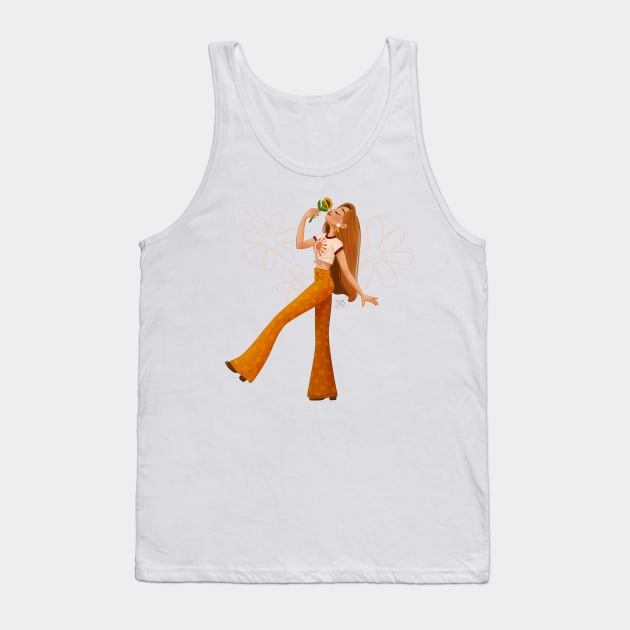 70s Decade Girl Tank Top by 513KellySt